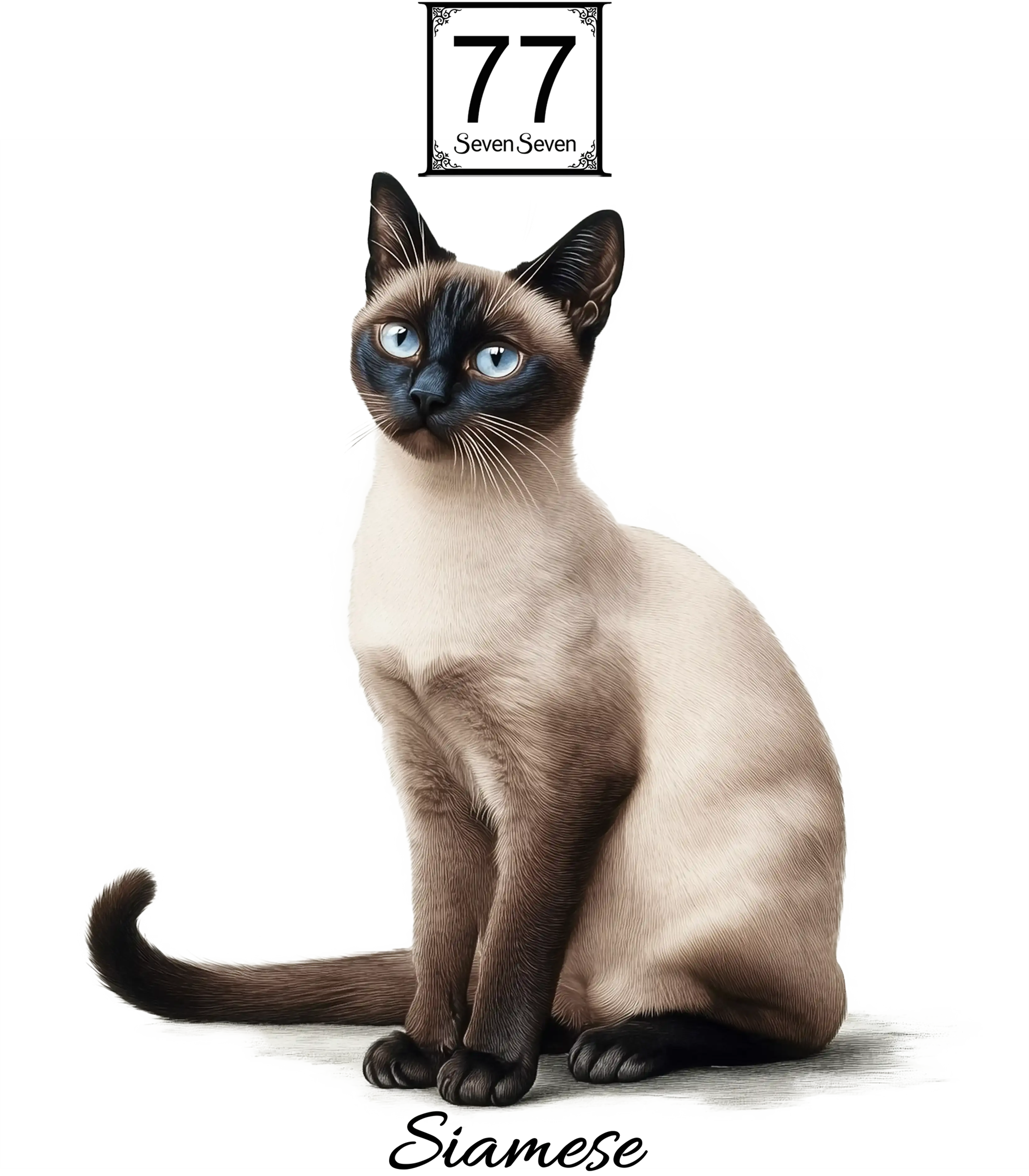 Kot Syjamski (Siamese Cat) - bawełniana torba canvas