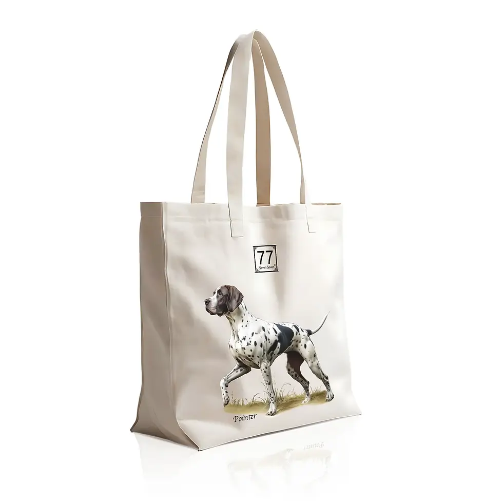 Miniatura: Pointer - cotton canvas tote bag