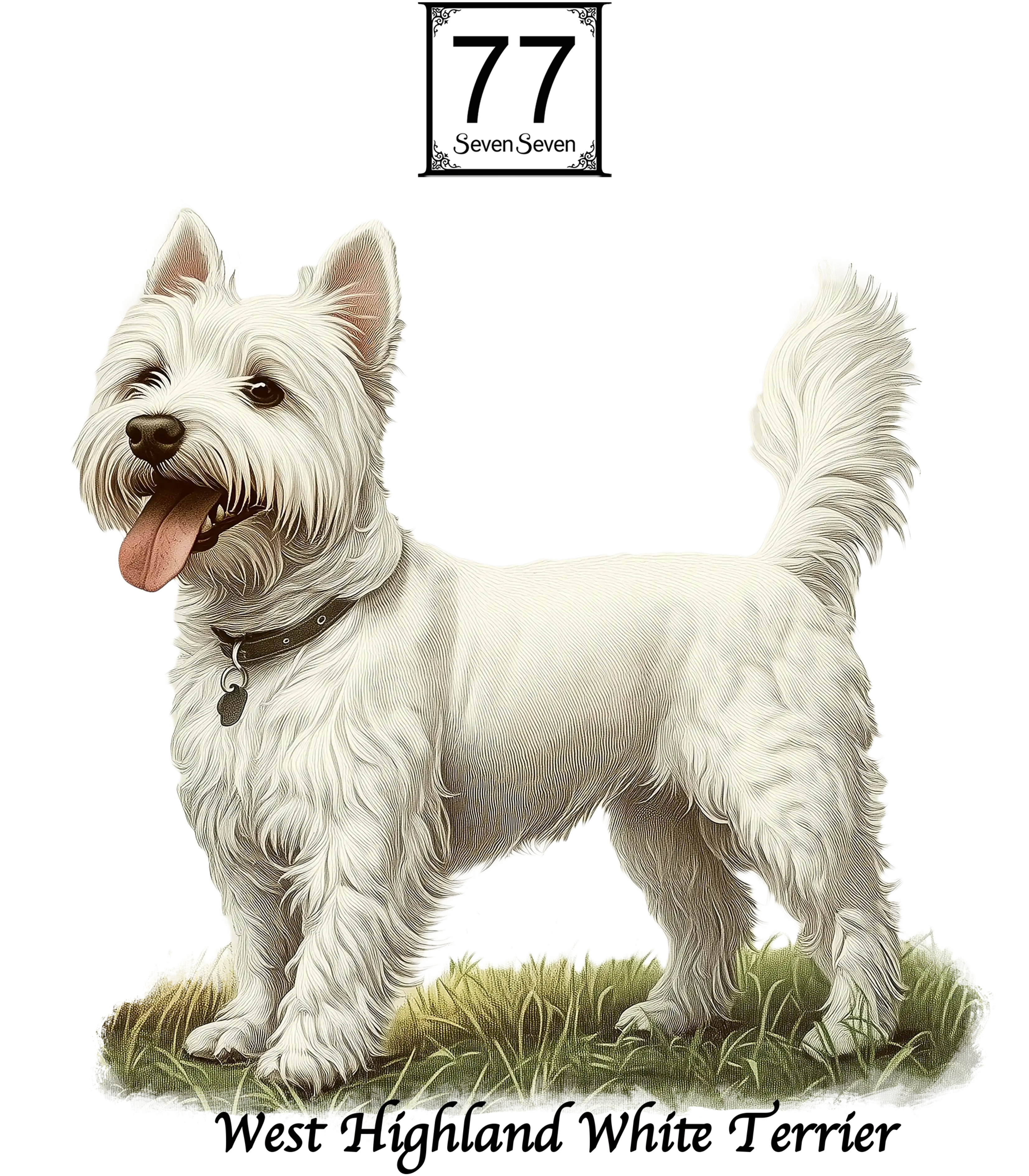 Westie (West Highland White Terrier) - bawełniana torba canvas
