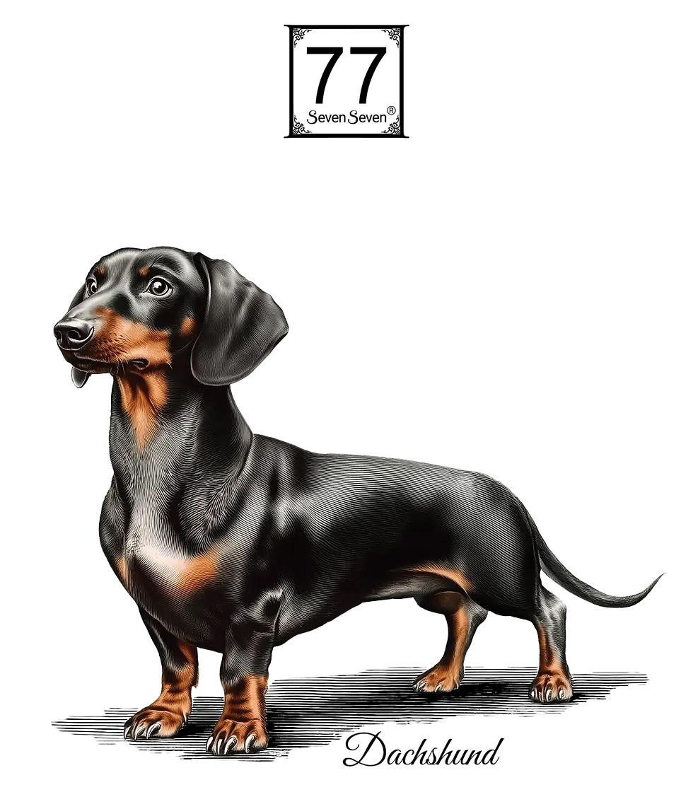 Miniatura: Jamnik (Dachshund) - bawełniana torba canvas