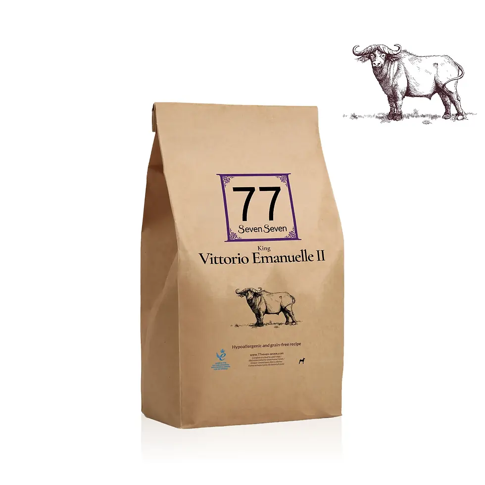 Miniatura: Vittorio Emanuele II z bawołem