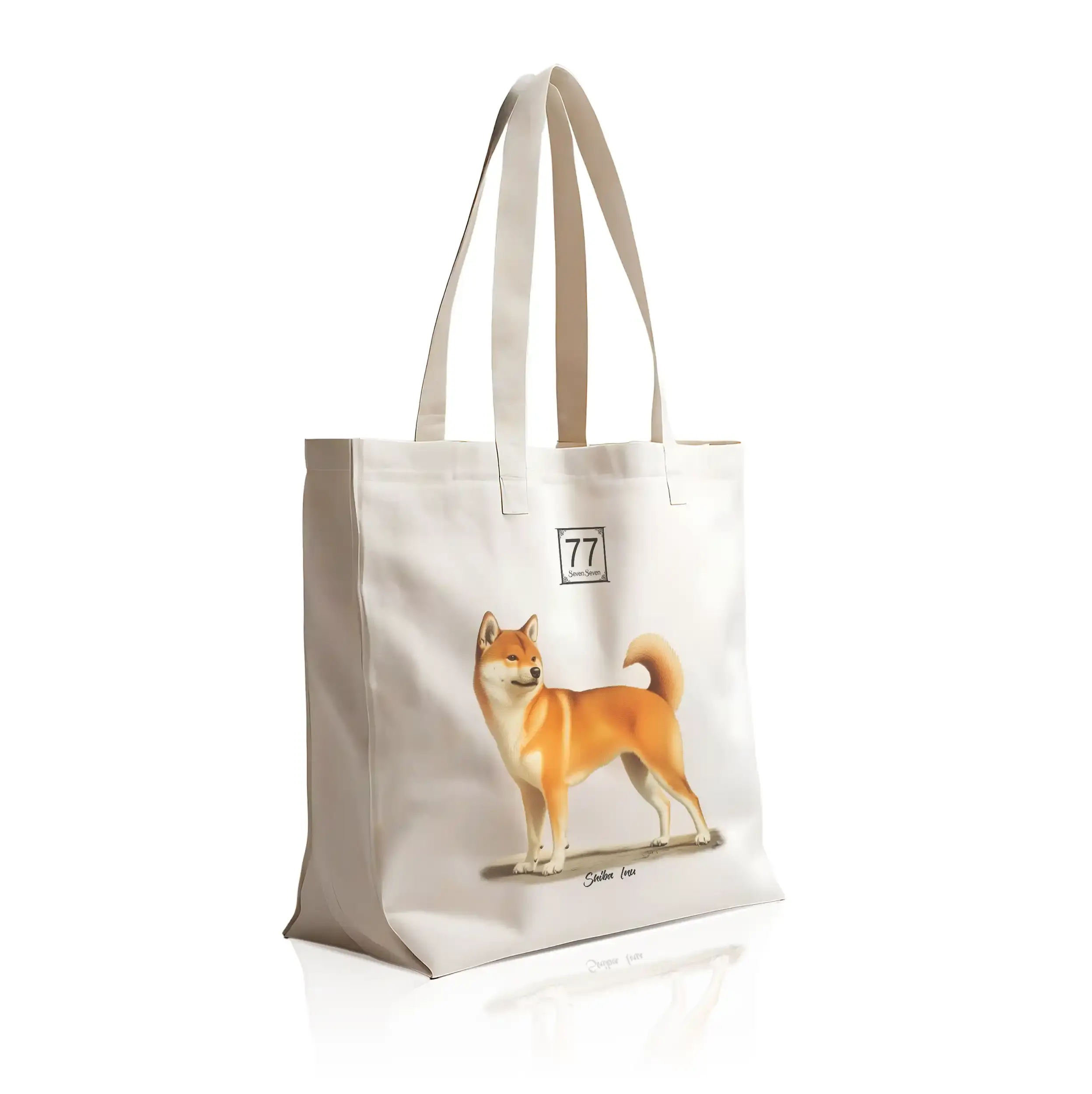 Shiba Inu - cotton canvas tote bag