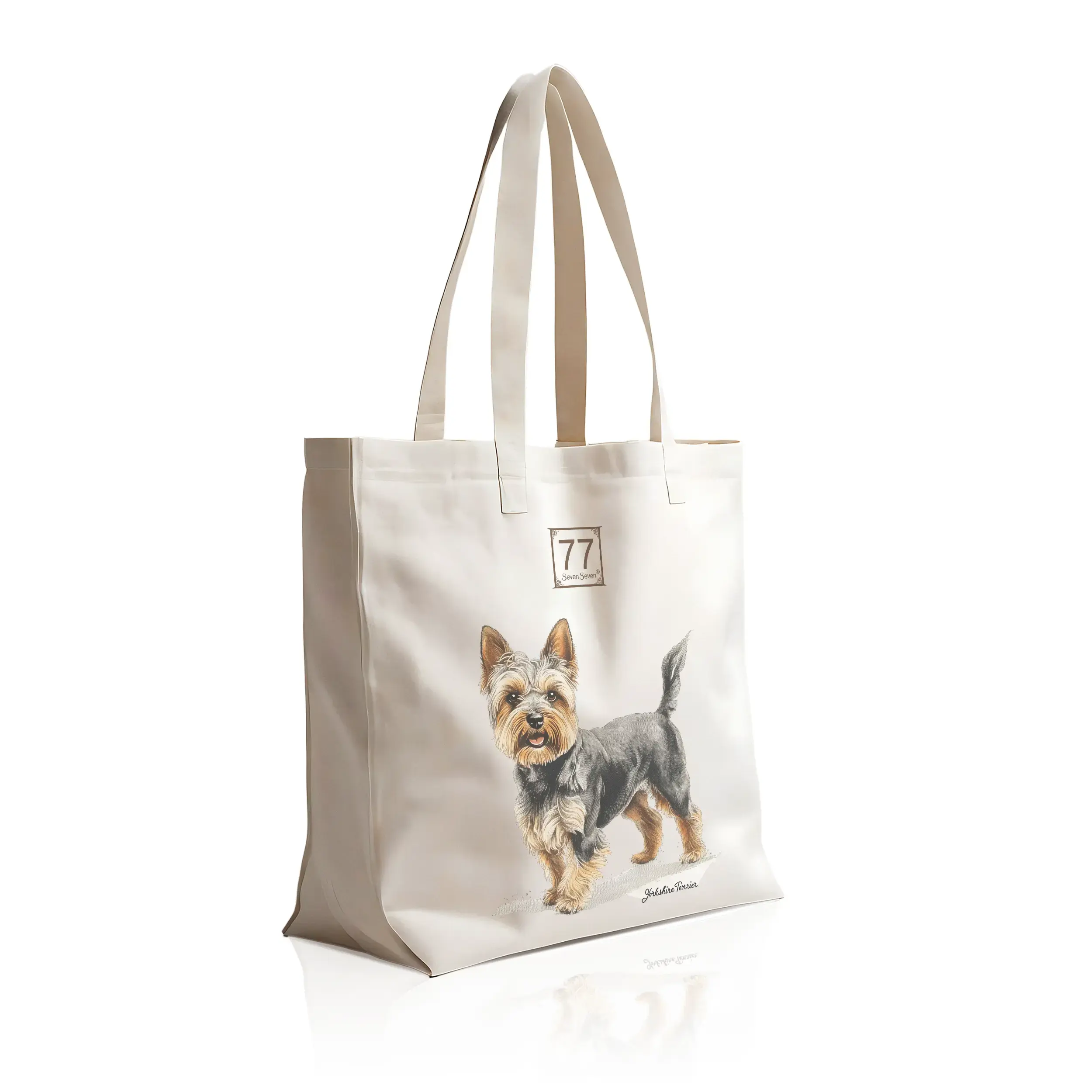 Yorkshire Terrier - cotton canvas tote bag