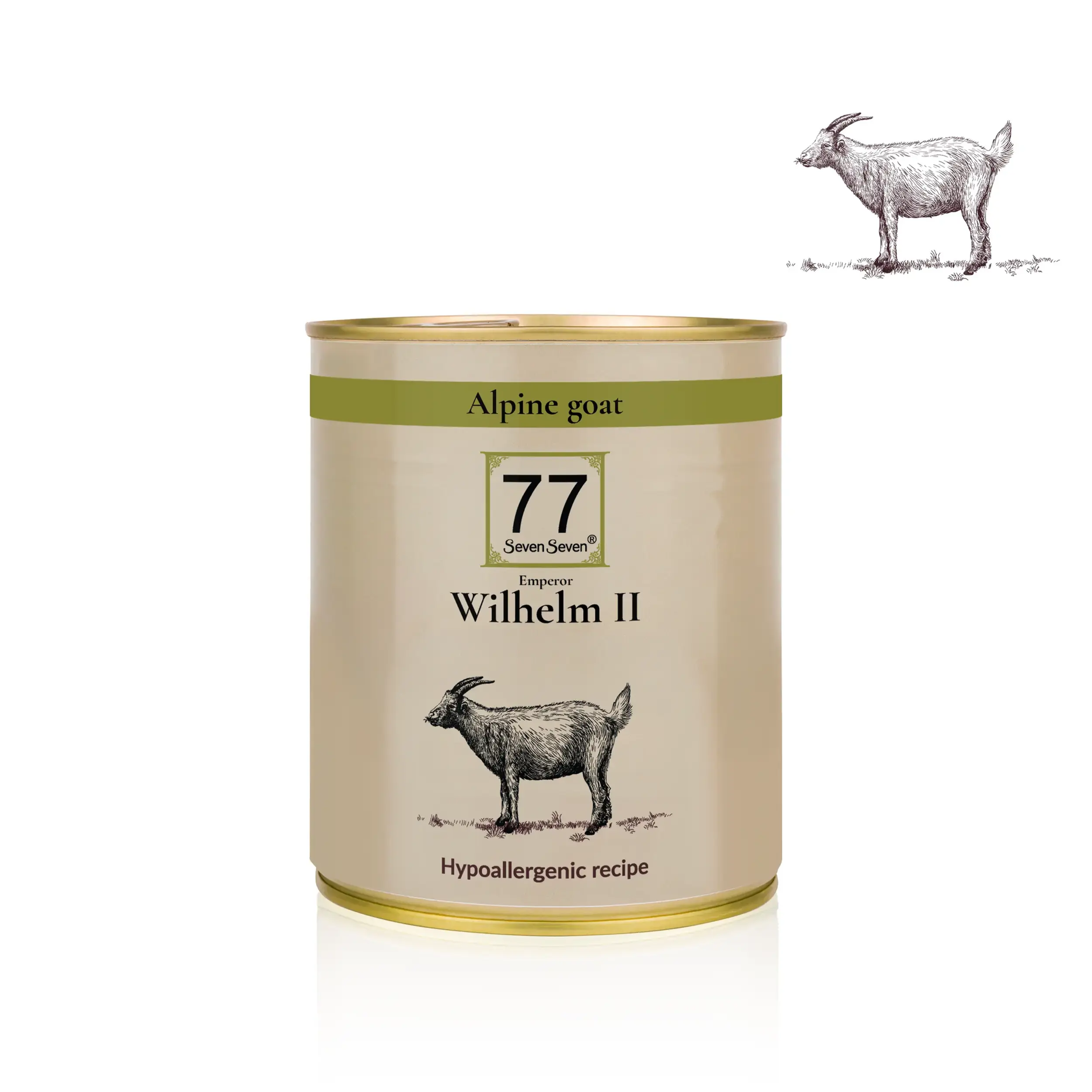 Wilhelm II mit Ziege 800g Dose