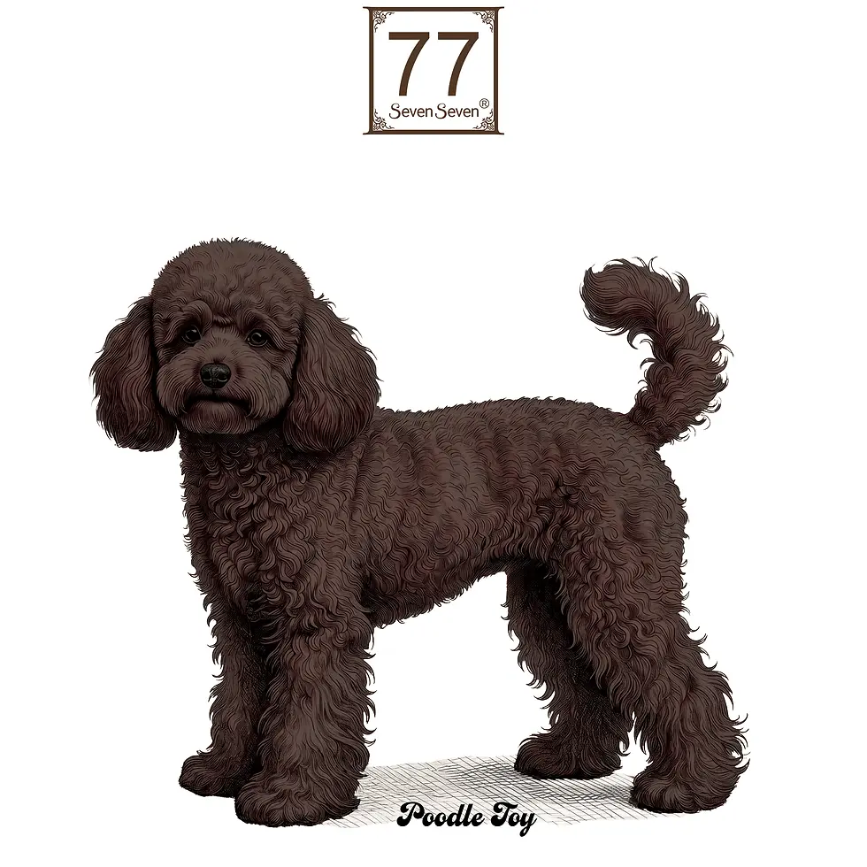 Thumbnail: Poodle - cotton canvas tote bag