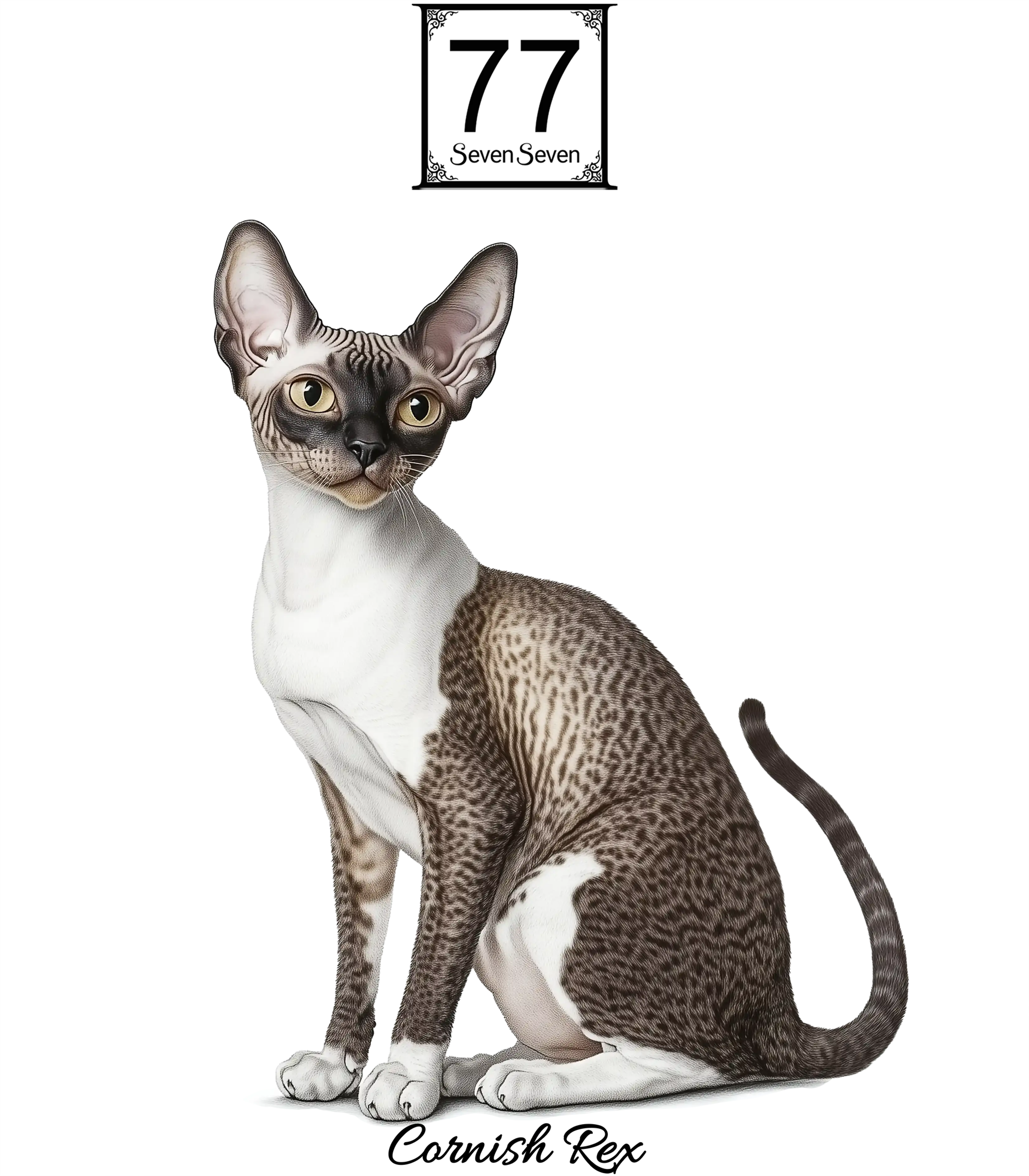 Rex Kornwalijski (Cornish Rex) - bawełniana torba canvas