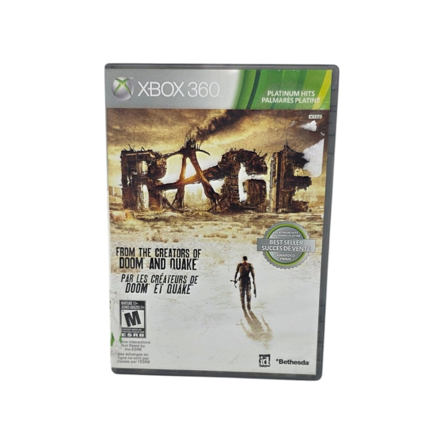 RAGE Platinum Hits Xbox 360 CIB Complete
