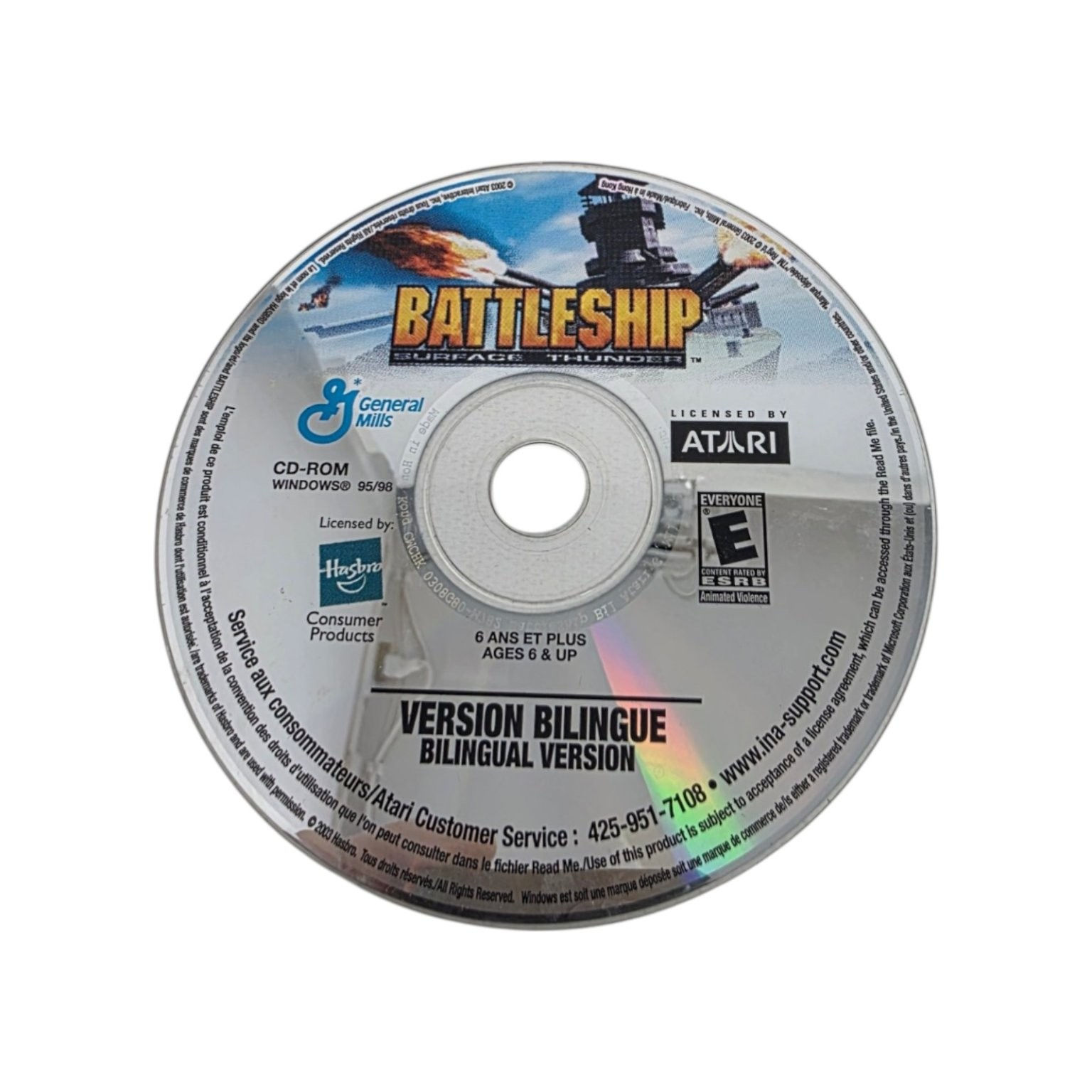 Battleship Surface Thunder Bilingual Version PC CD-ROM Video Game Strategy