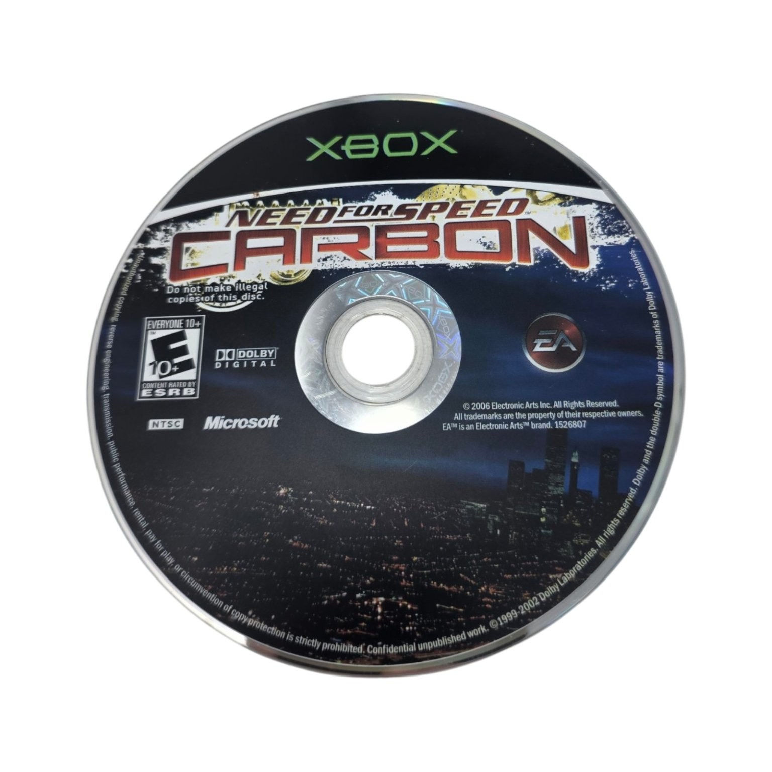 Need for Speed Carbon Xbox Video Game Game/CD Only