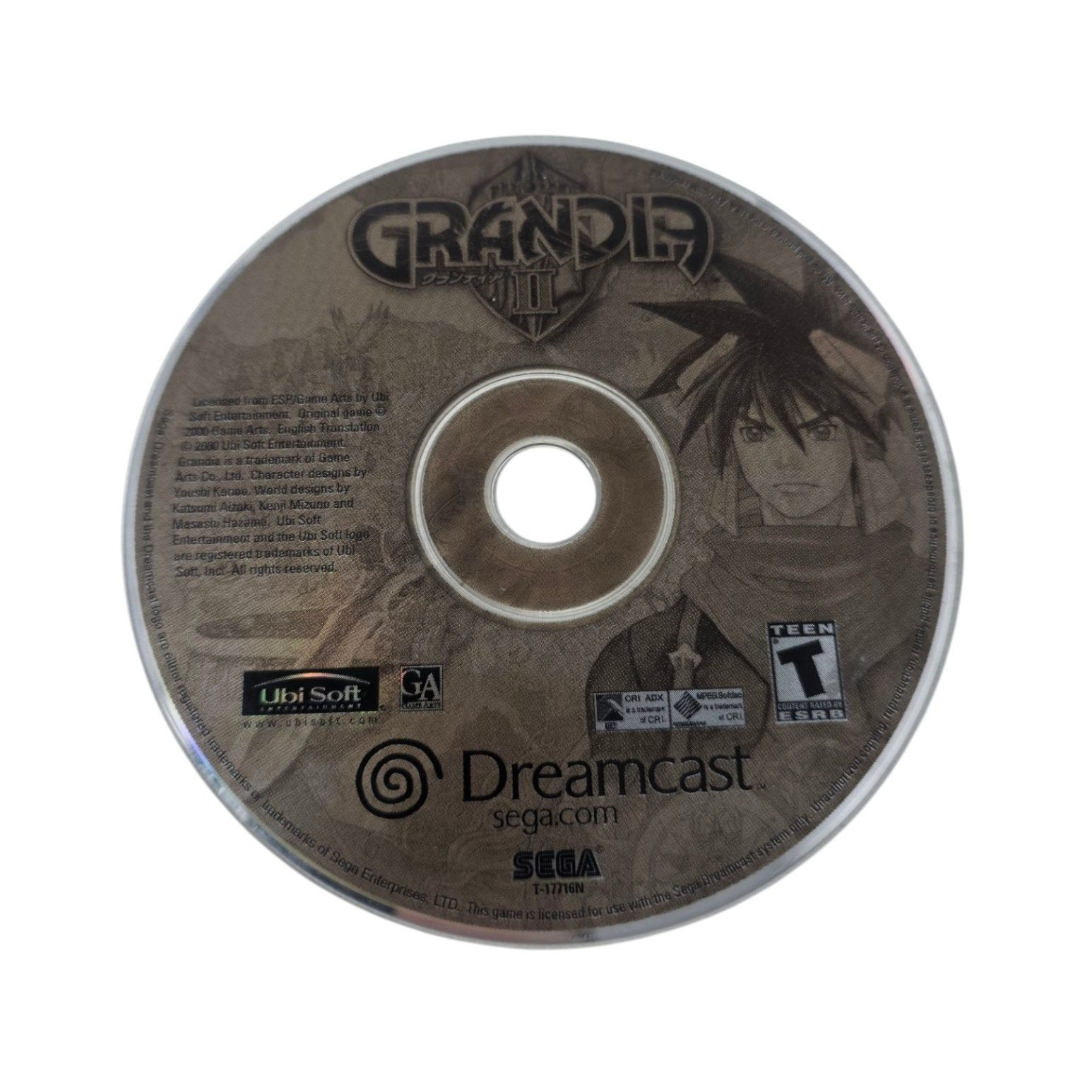 Grandia II Sega Dreamcast Game/CD Only