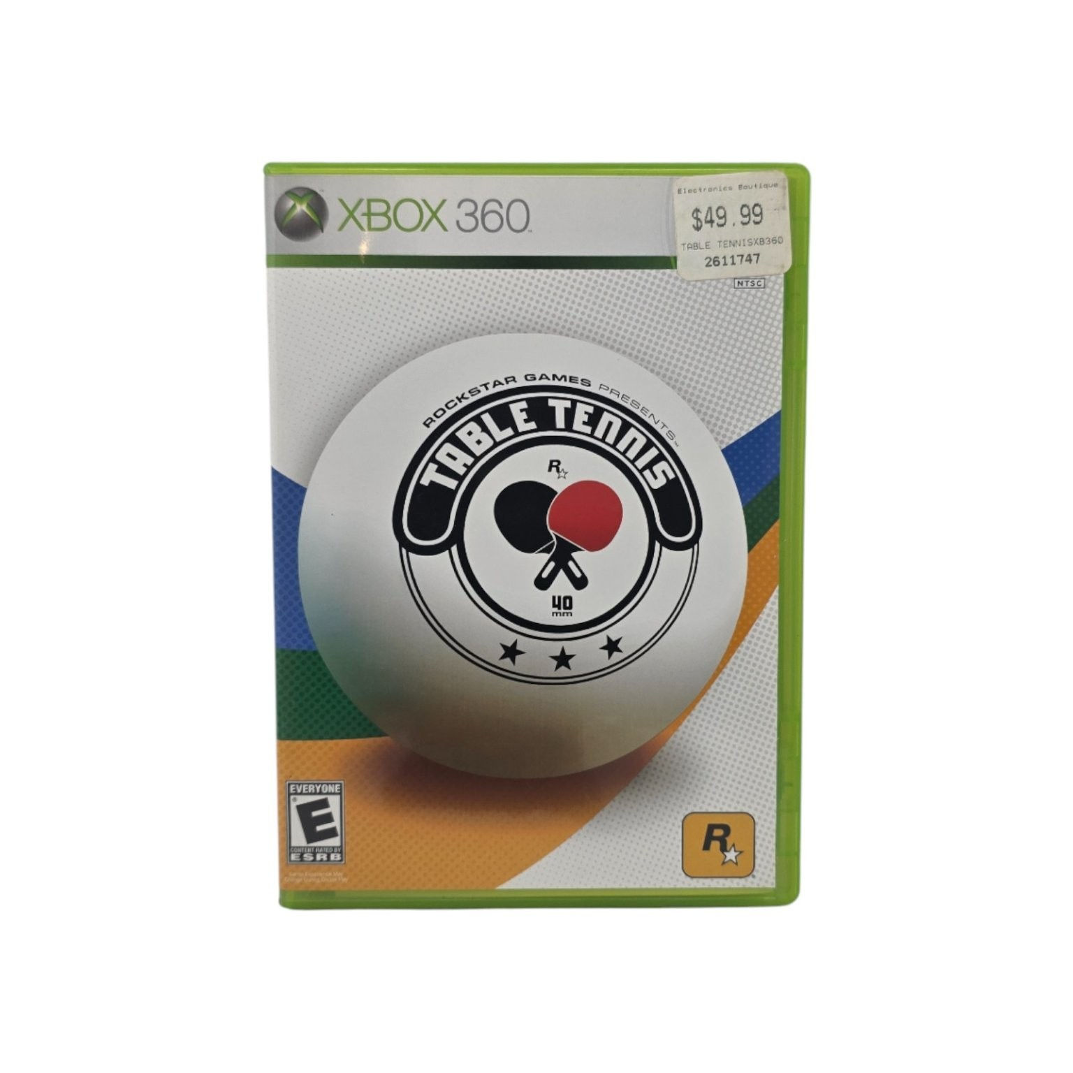 Rockstar Games Presents Table Tennis Xbox 360 CIB Complete