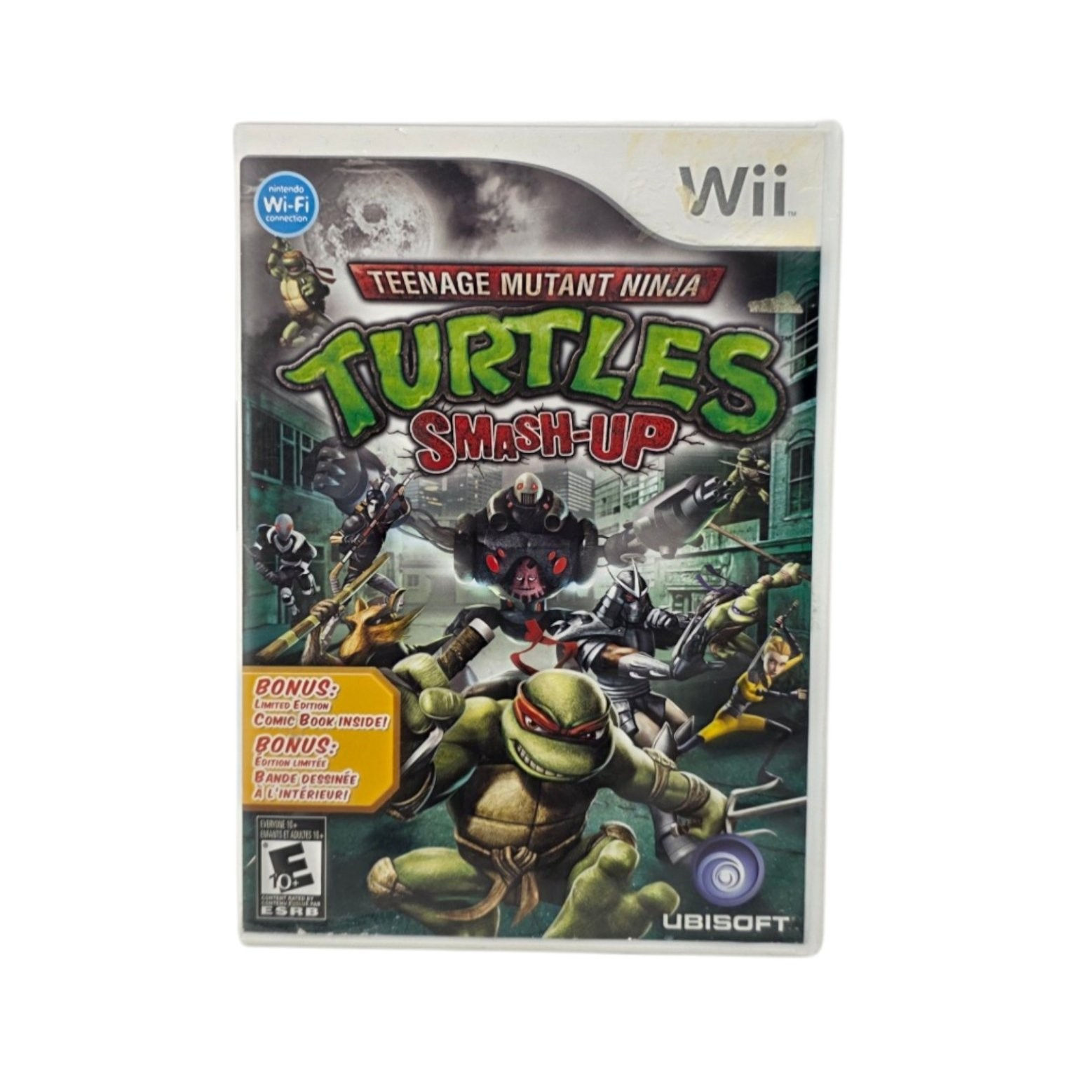 TMNT Smash-Up W/ Limited Comic Nintendo Wii CIB Complete In Box