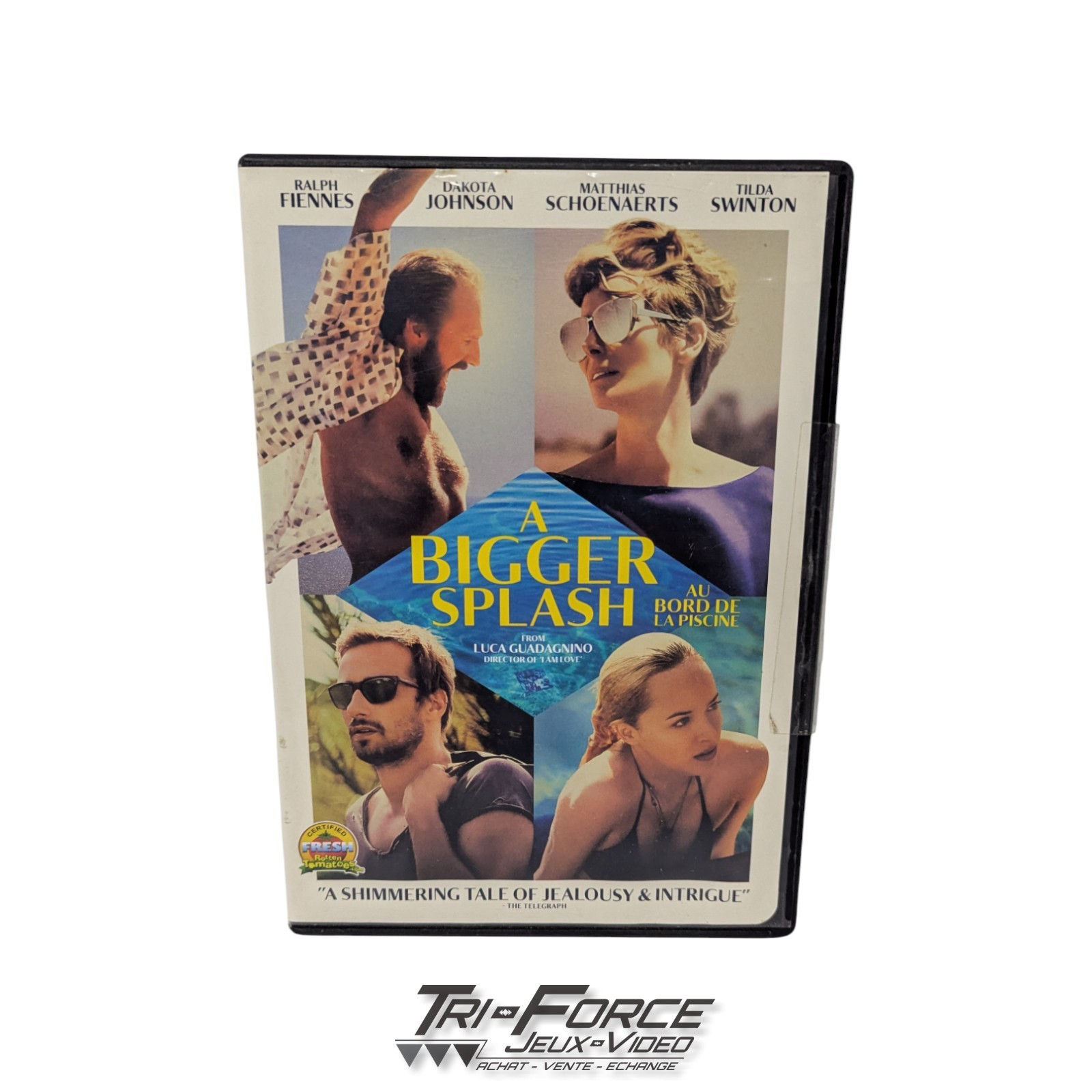 A Bigger Splash (DVD Disc , 2015) Movie Bilingual , Tested ! Free Shipping