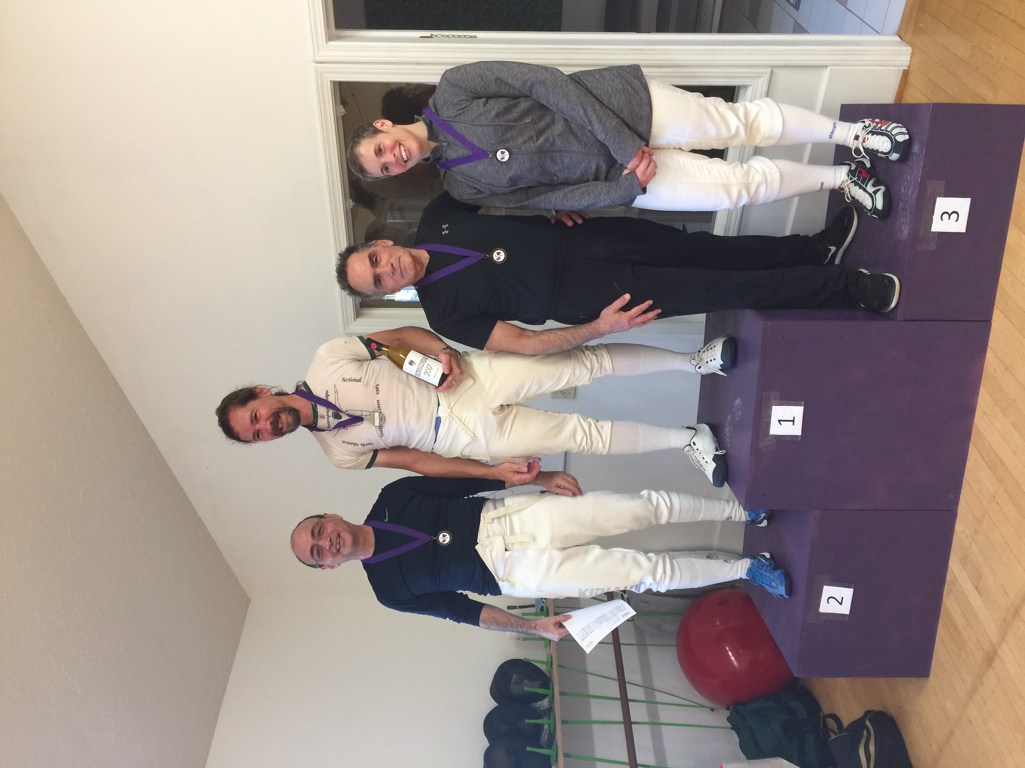 Ludus Veteran Foil medalists 10.14.18