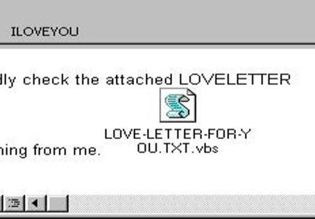 Se propaga el virus informático ILOVEYOU