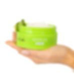 Eye-level view of waxing supplies and warm wax pot