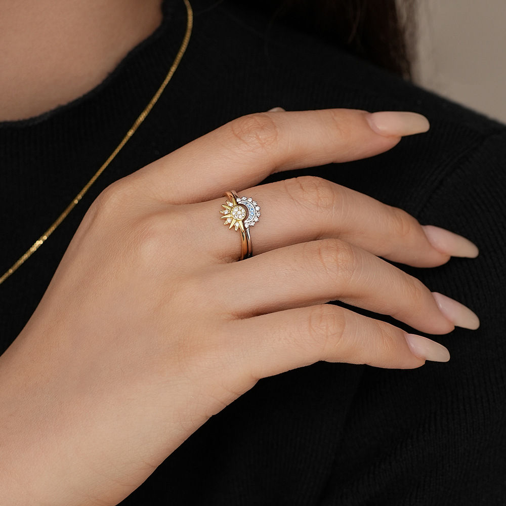 Celestial Sun & Moon Ring