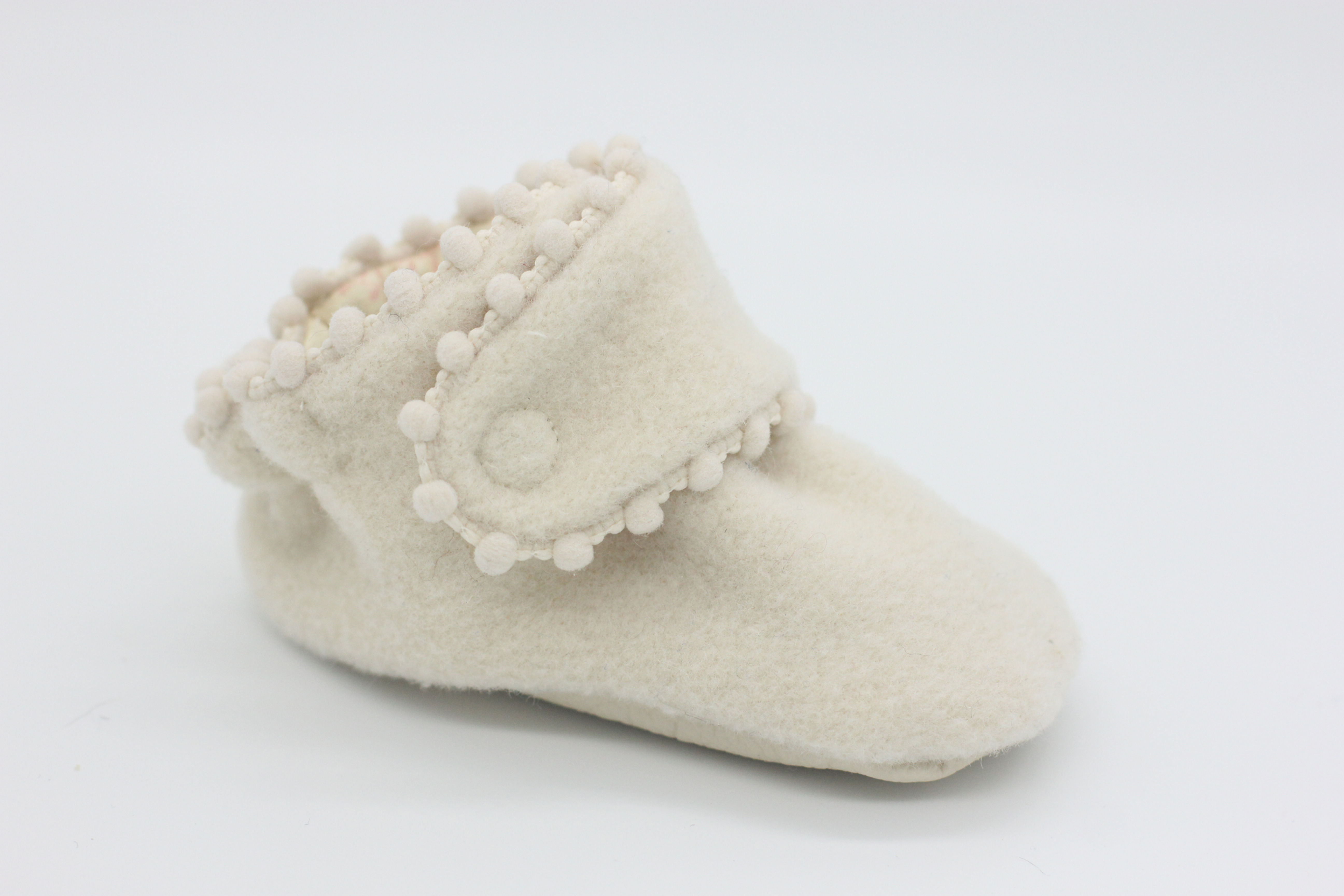 Etta Cream Coat with Bop Trim