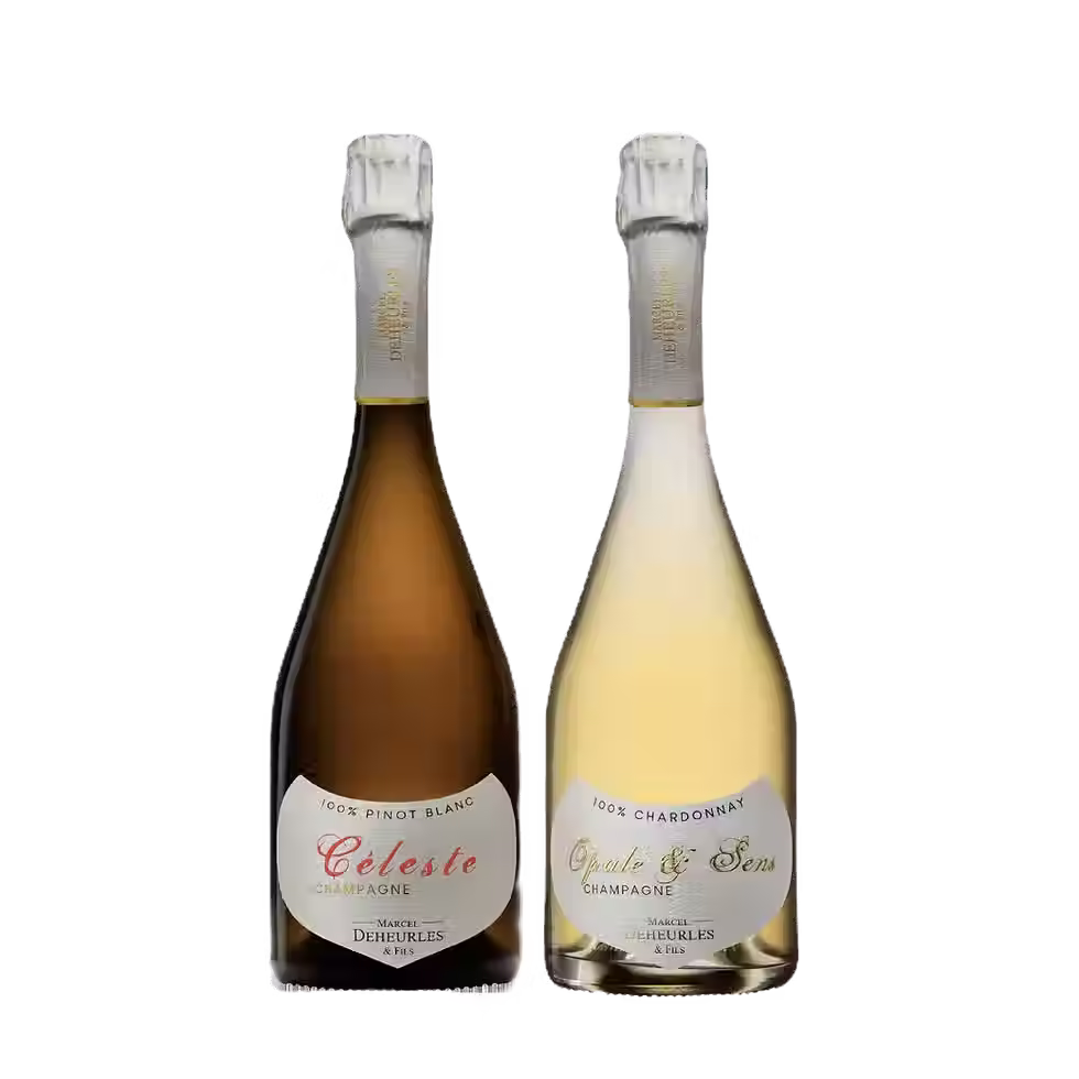 Display of Cote Des Bar Champagne Set sold by The Champagne Fox (2 champagnes bottles)