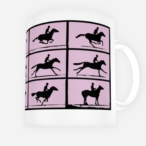 Thumbnail: pink horse mug, gifts for horse lovers