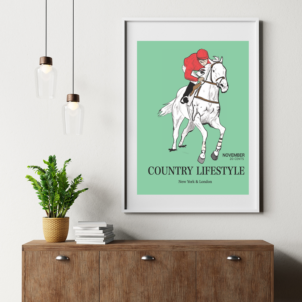 Thumbnail: Vintage Style Magazine Cover Print