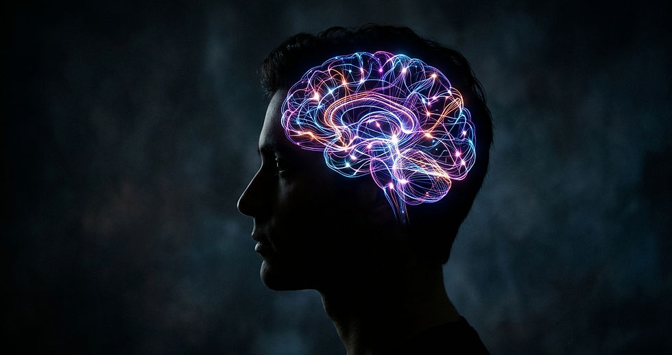 Imagen artistica ilustrando conectivida cerebral