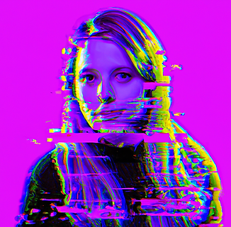 Abstrakte Grafik einer Frau