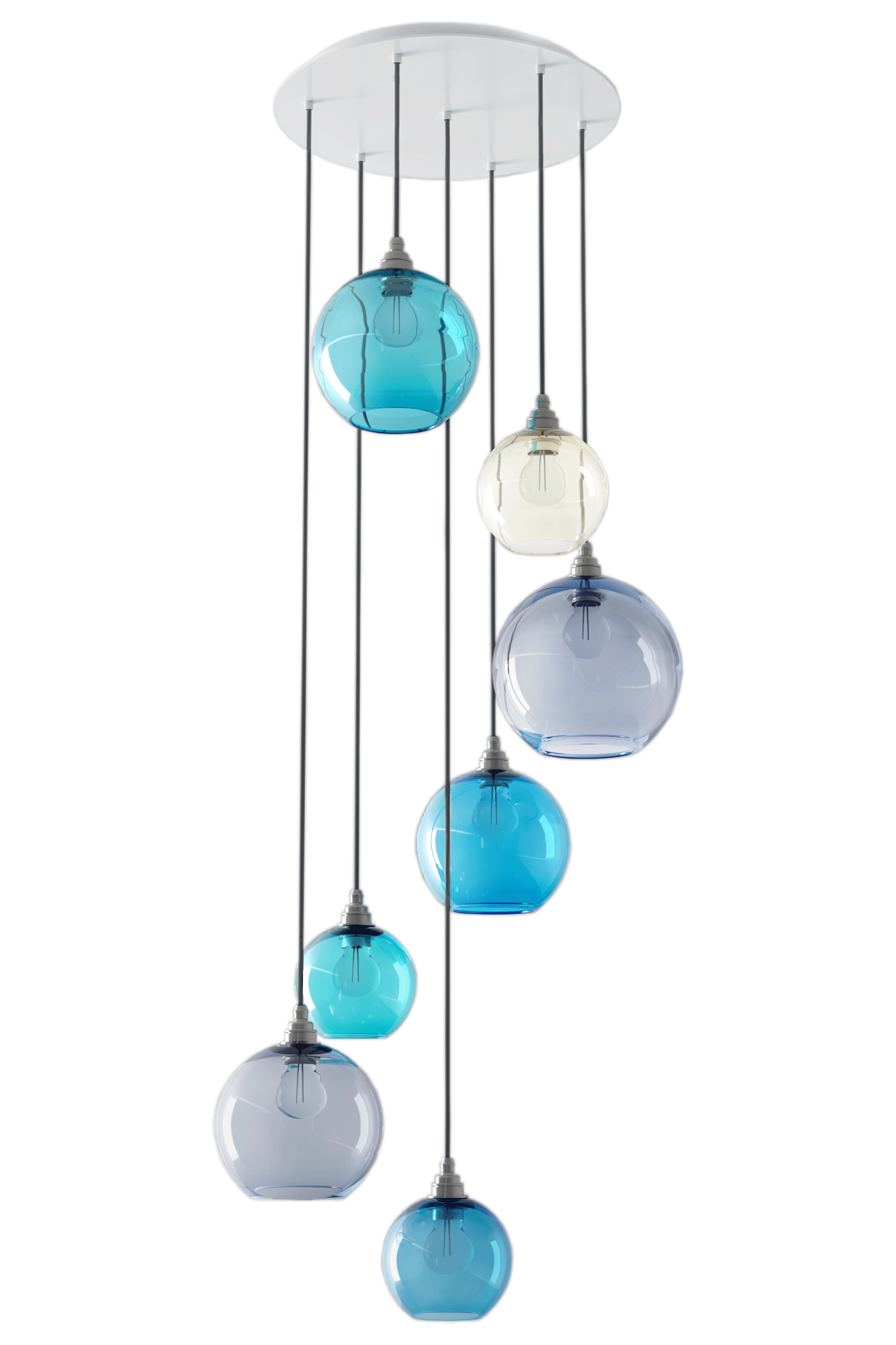 multi globe pendant light