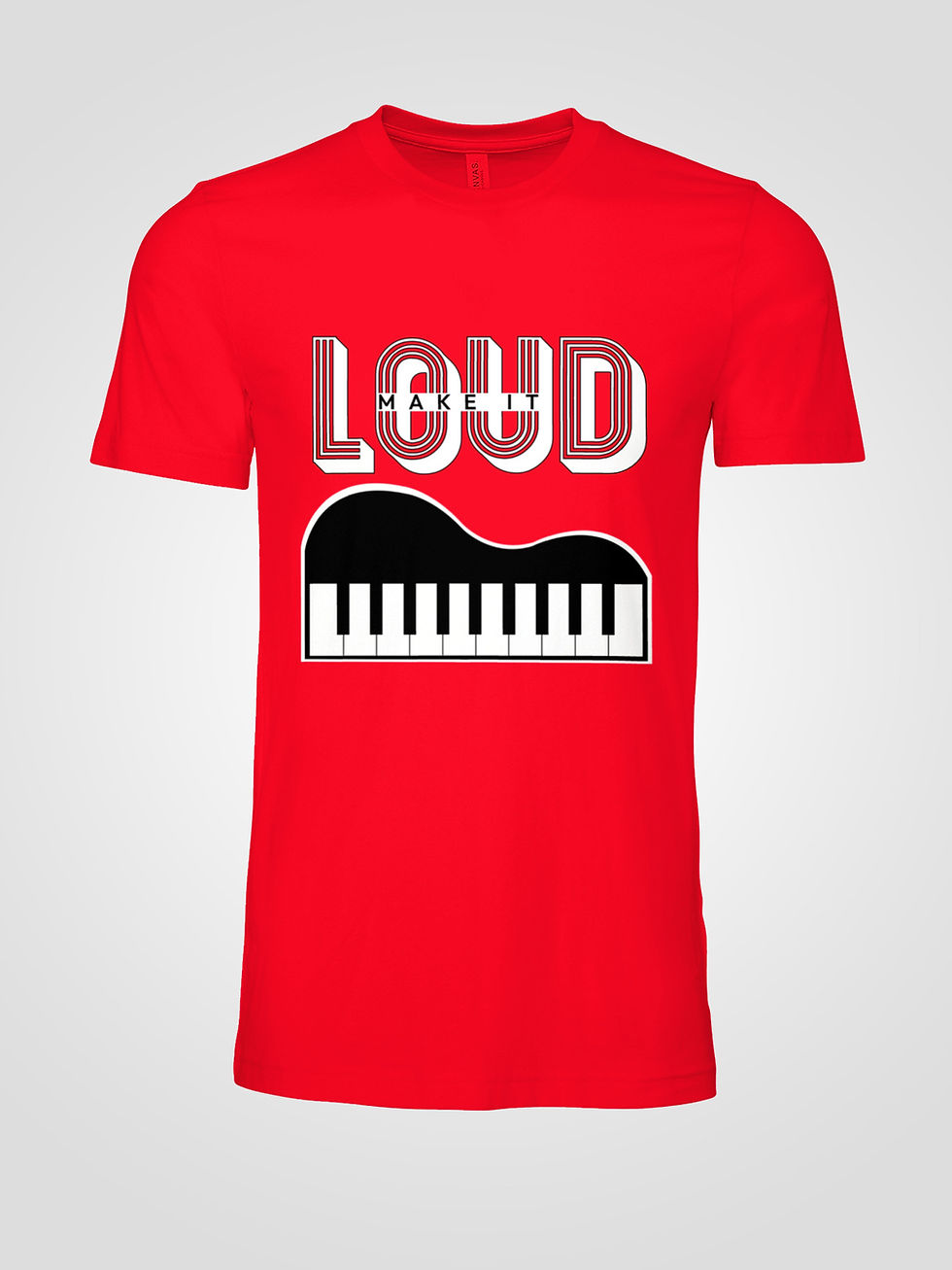 Thumbnail: Make it Loud - Piano - White T Shirt