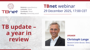TBnet webinar "TB update - a year in review" on December 29, 2025