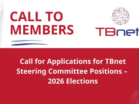 Call to members: Call for Applications for TBnet Steering Committee Positions 2026