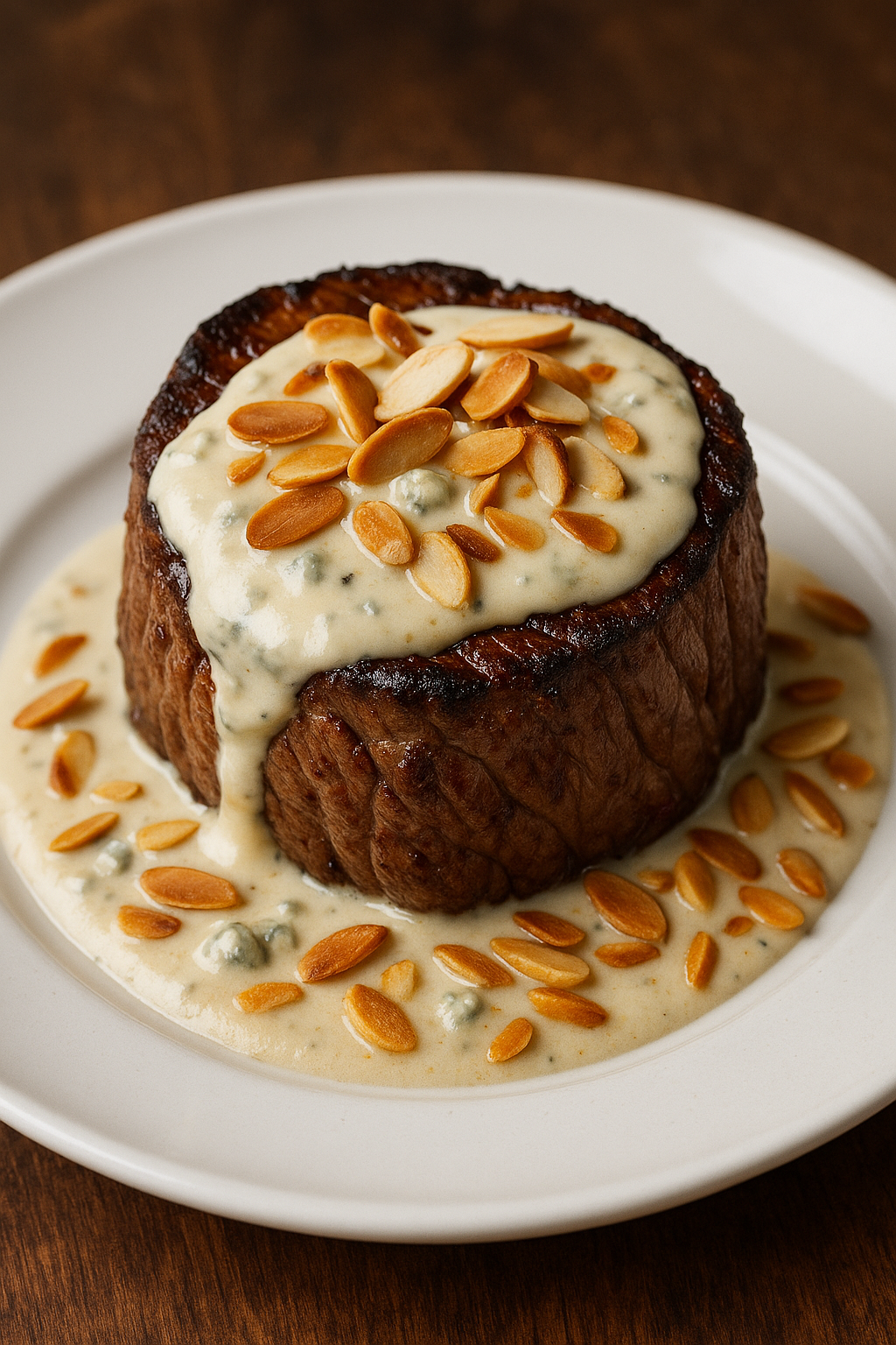 LOMITO EN SALSA DE BLUE CHEESE Y NUECES
