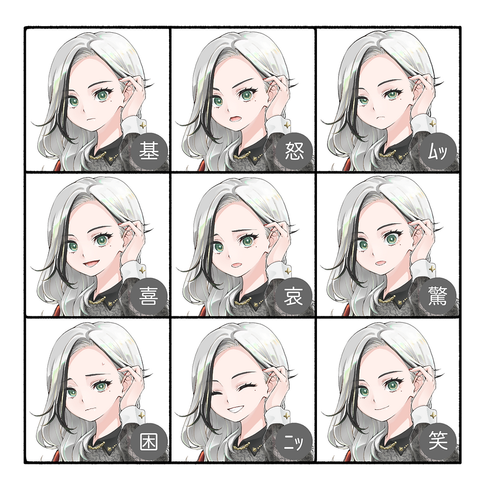 サムネイル： 銀髪の女性