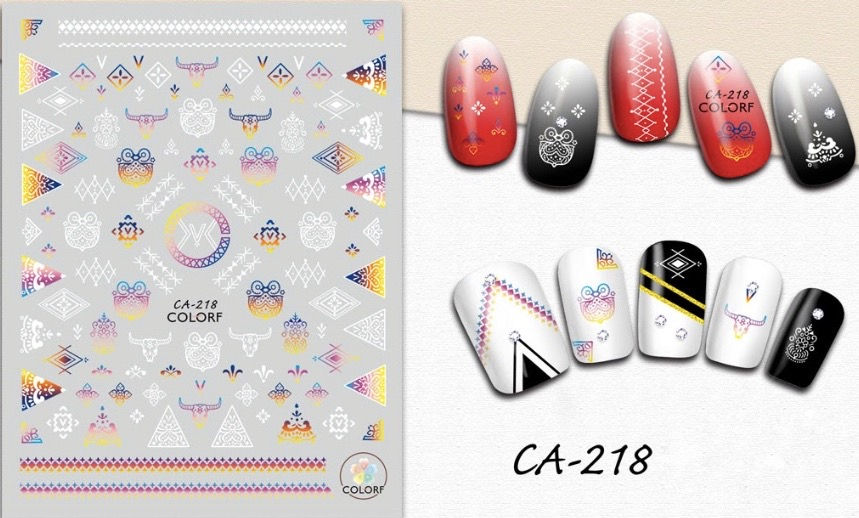 CA-218 3D Nail Decoration Sticker 