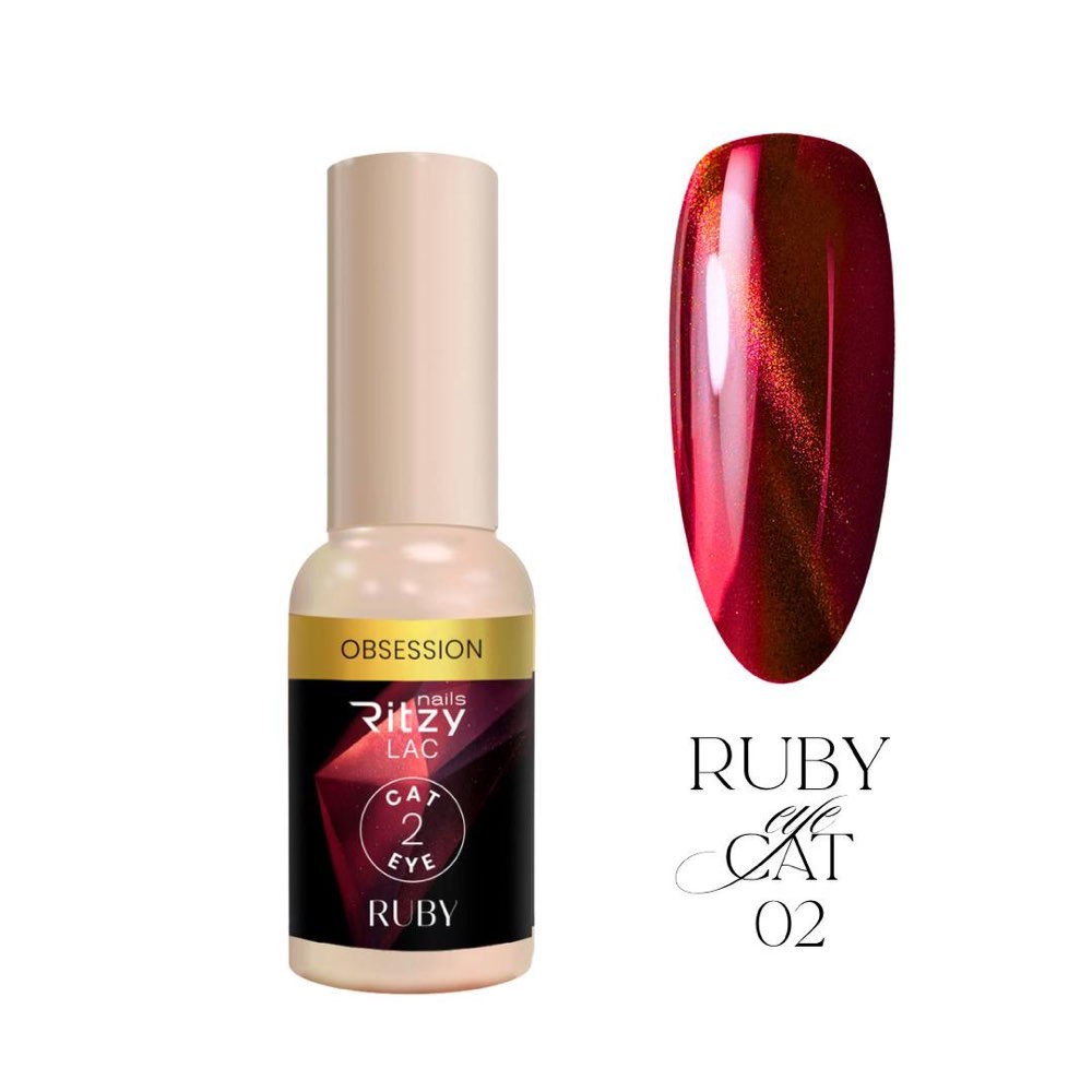 OBSESSION 02 Ruby Cat Eye Gel Polish
