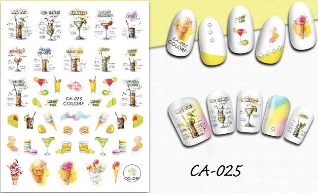CA-025 3D Nail Decoration Sticker 