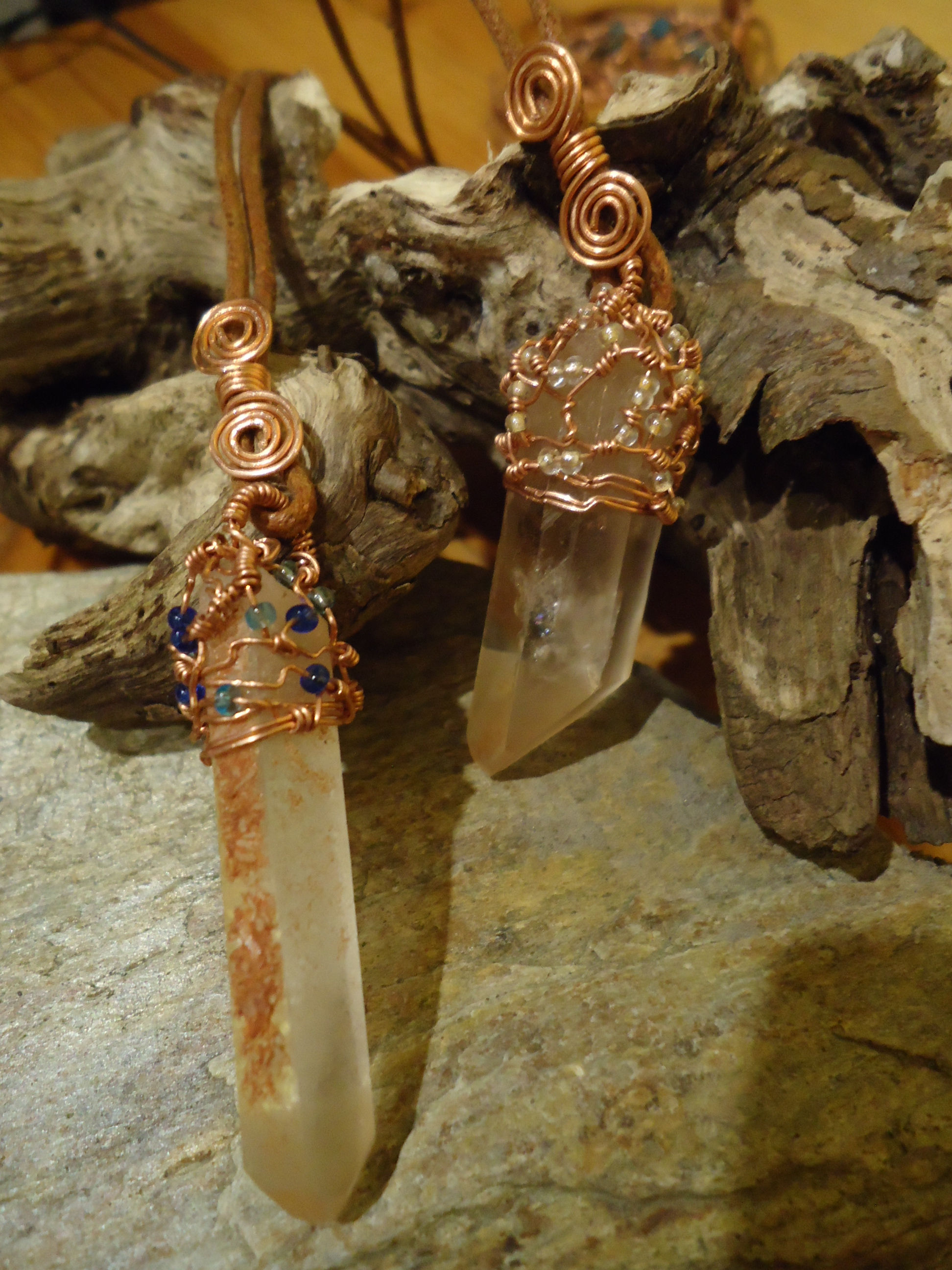 POINTE NATURELLE  QUARTZ LÉMURIEN