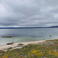 West Thumb Geyser Basin view of Lake Yellowstone