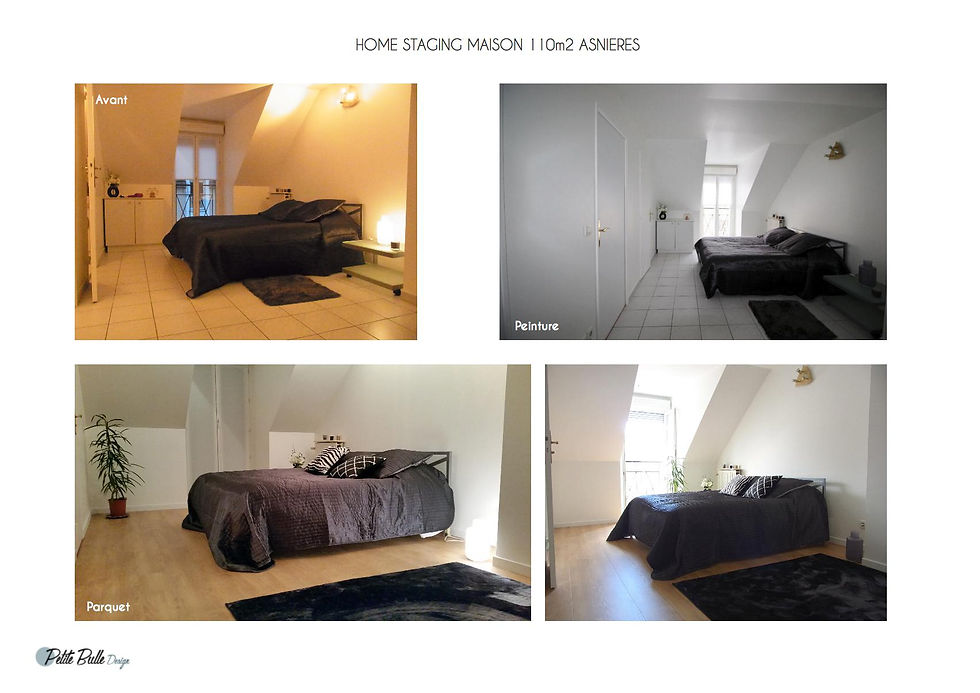 Chambre avant/après