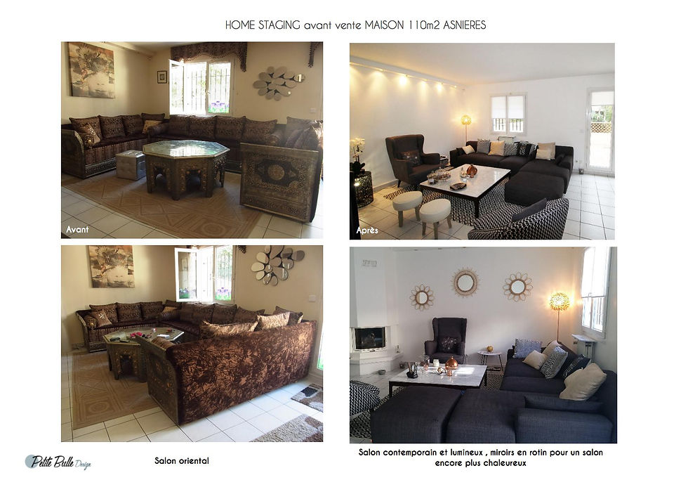 Salon avant/après