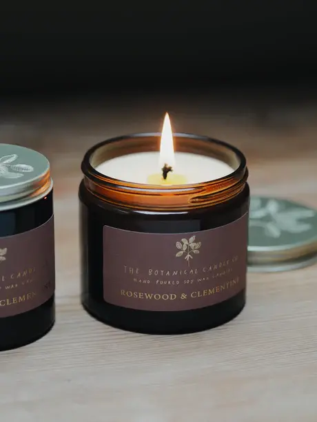 Rosewood and Clementine Soy Wax Candle