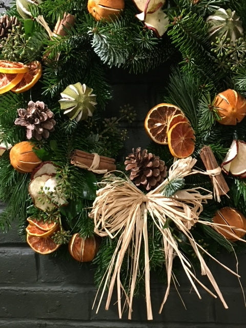 Thumbnail: Christmas Traditional Dried Fruit Door Wreath