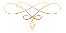 Ornamentales Designelement in Gold für spirituelle Website