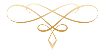Ornamentales Designelement in Gold für spirituelle Website