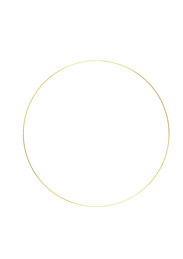 filigraner goldener Kreis für besondere Stimmung