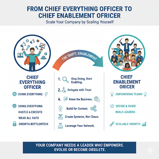 The Founder Evolution From Chief Everything Officer to Chief Enablement Officer
