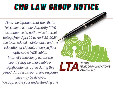Important Notice: Nationwide Internet Outage Due to ACE Cable Relocation