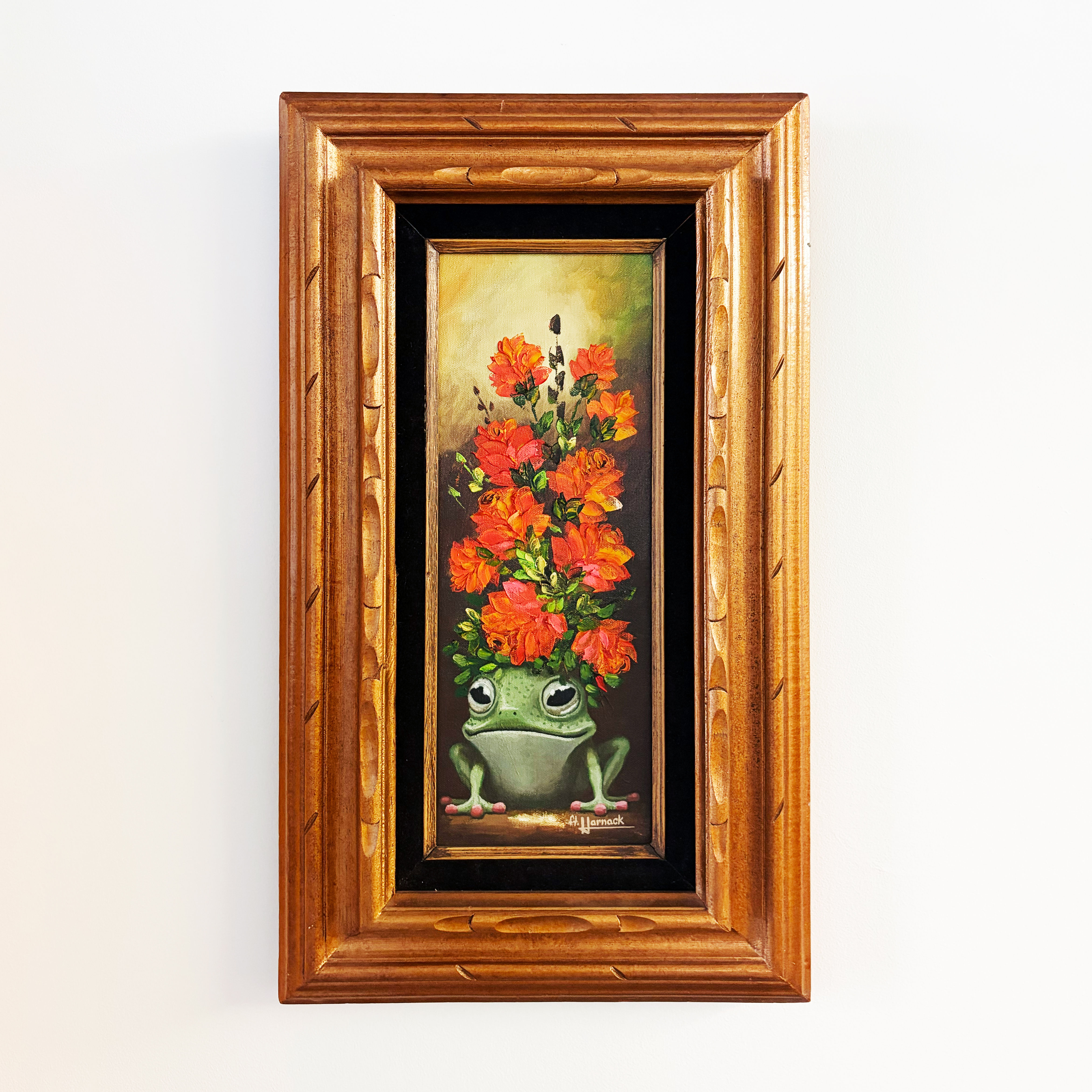 Frog-et Me Not - Original Painting