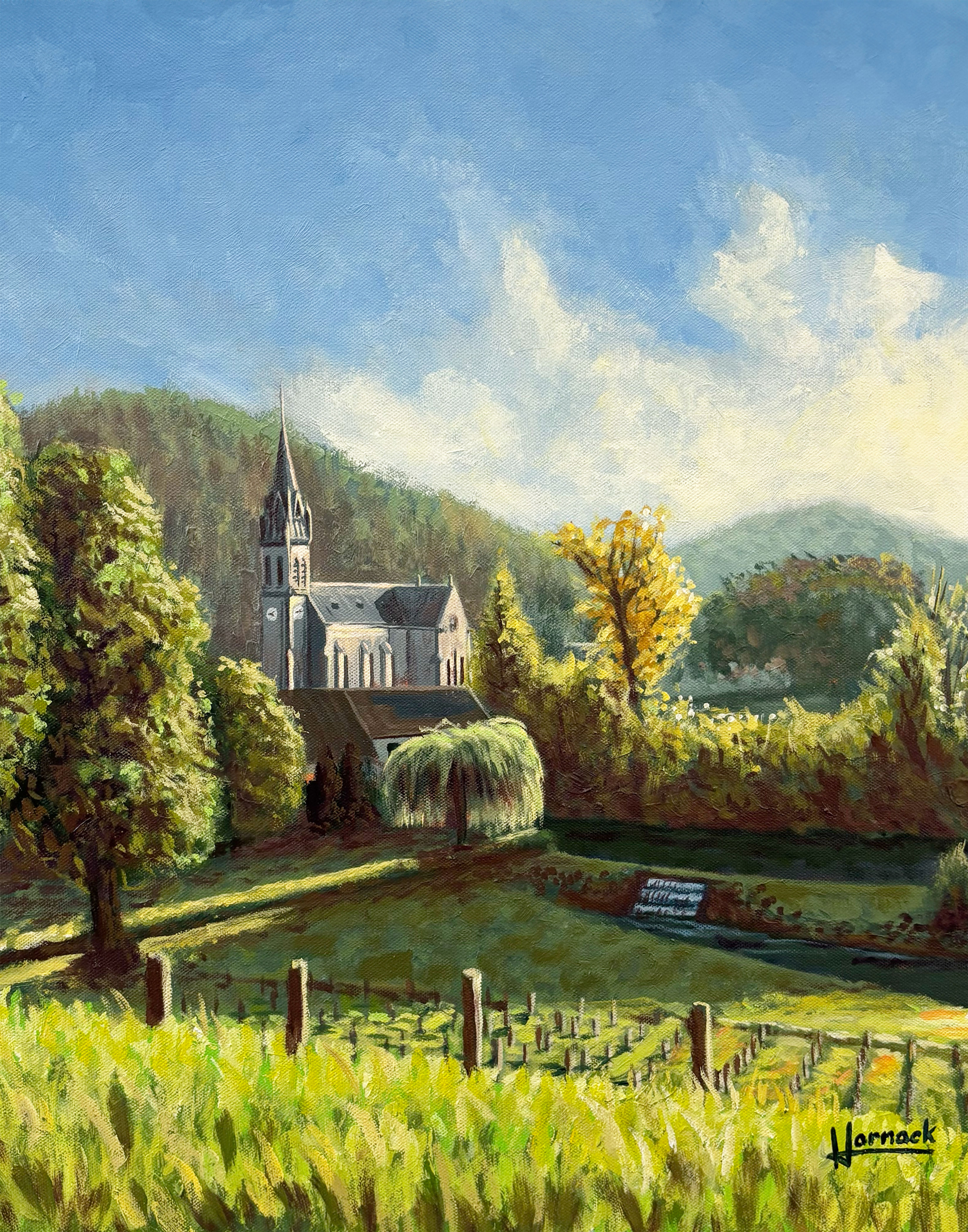 Eglise De St.Andre - Original Painting