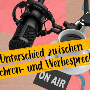 Synchronsprecher oder Werbesprecher, wo ist der Unterschied?